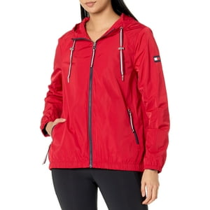 Cortavientos Tommy Hilfiger Para Mujer Ow, Color Rojo, Talla S