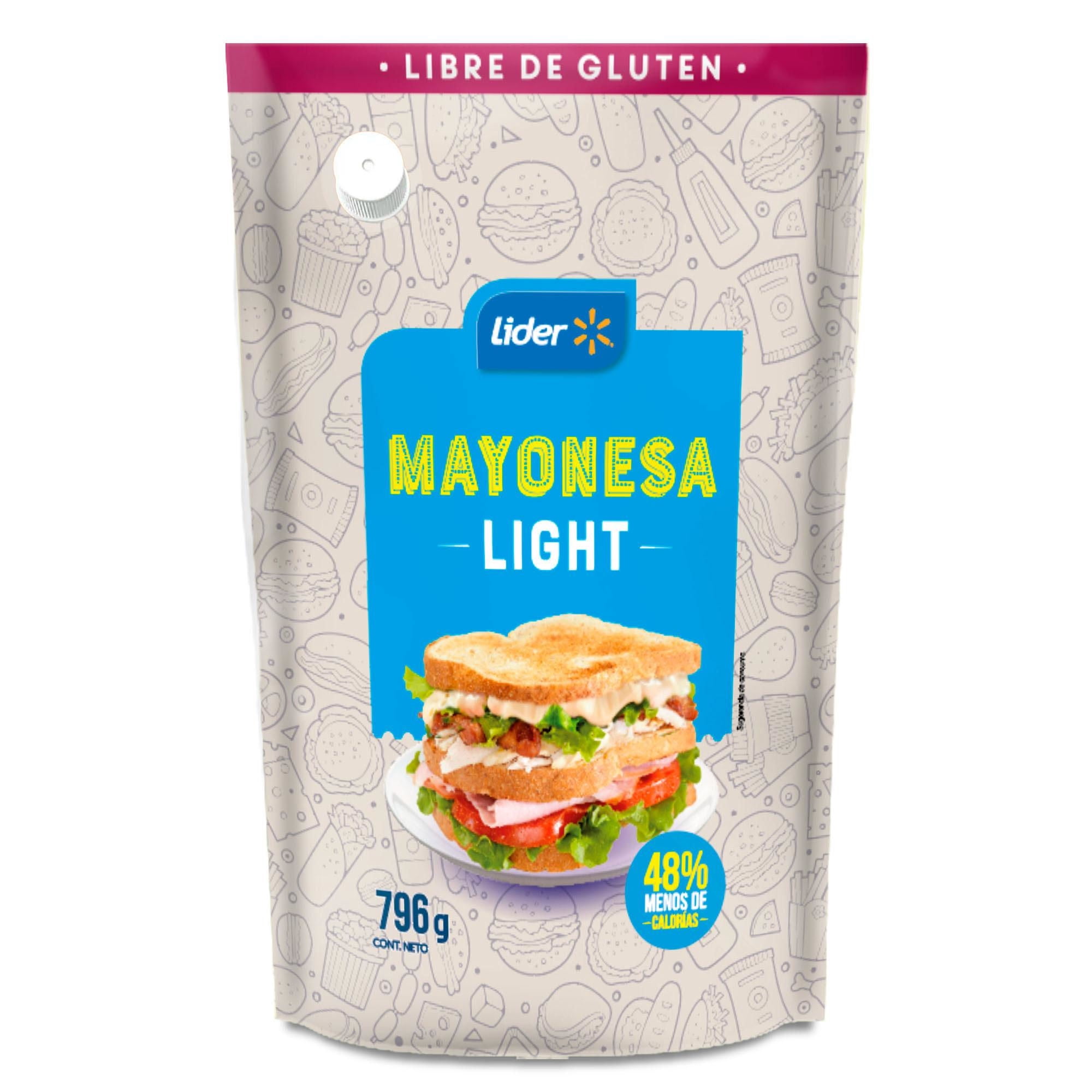 Mayonesa Light Doypack 796 g Lider