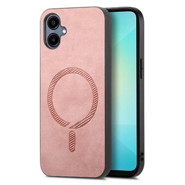Magnetic Slim Case for Samsung Galaxy A06 with Camera Guard & Anti-Scratch Back Pink