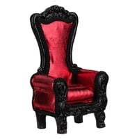 Bothyi - Sofá Individual Para Casa De Muñecas, Simulado Para Decoración, Accesorios De Jardín De Hadas, Rojo, 1/12