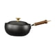 thumbnail image 1 of Wok Antiadherente, Olla Para Sopa Hirviendo, Wok De Fondo Plano Para Acampar, Dormitorio, Hogar, 24 Cm De Diámetro, 1 of 5
