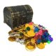 thumbnail image 2 of Kids Pirate Treasure Course Toy Toy Box Party Favors Props Antique Bronce, 2 of 5