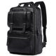 thumbnail image 1 of Mochila CHAO RAN de piel para portátil de 15,6 pulgadas, impermeable, negra, 1 of 8