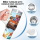 thumbnail image 5 of Los Mitchell contra las Máquinas Vaso aislado de acero inoxidable con asa, diseño temático, regalo para familia, amigos y fans; incluye pajita y encaja en el portavasos estándar, 40 oz, 5 of 6