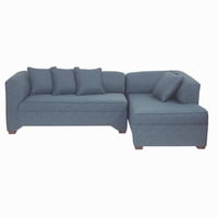 Muebles Altiro - Seccional Sinar Derecho - Tela Lino Sidelli Azul Petróleo