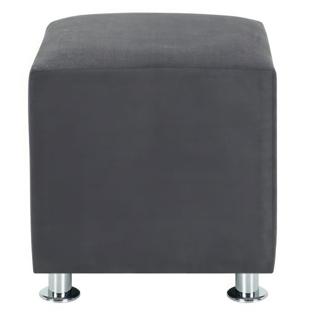 Pouf Cali 1c Felpa 12 Gris