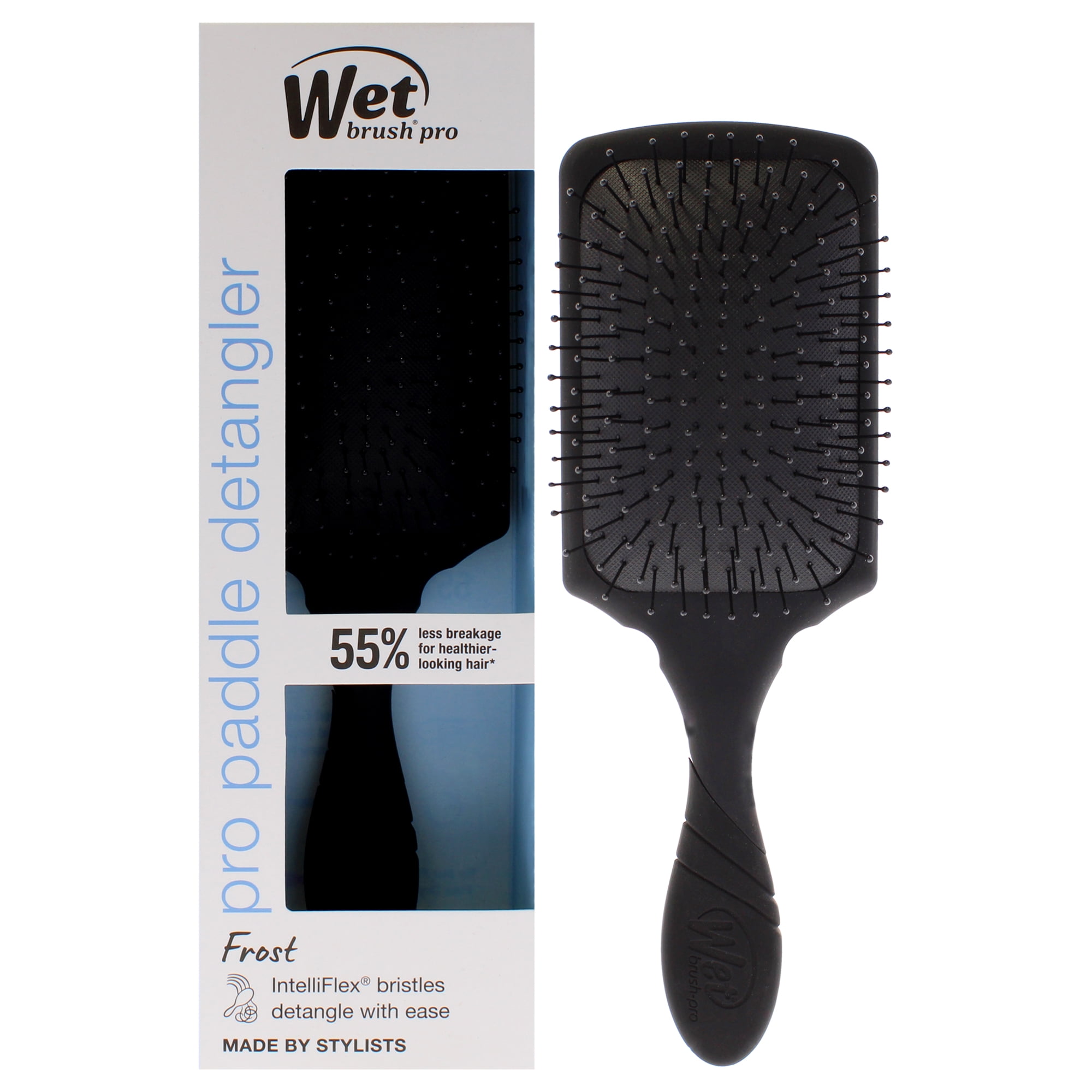 Cepillo Para Cabello Wet Brush Pro Paddle Detangler Frost Black Unisex