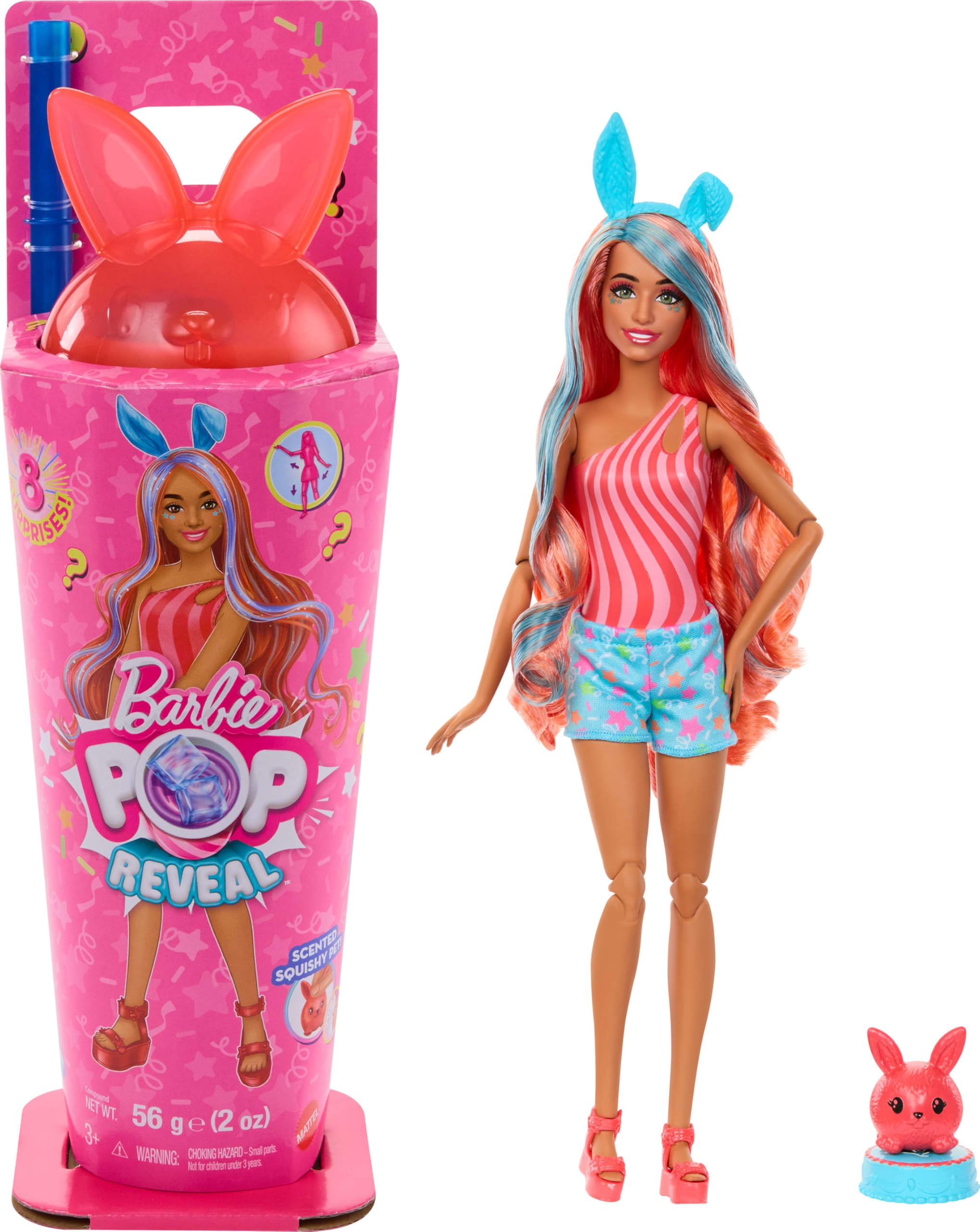 Muñeca Barbie Pop Reveal Shakes Series Con 8 Sorpresas De Más De 3 Años