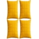 thumbnail image 1 of Set De 4 Fundas De Cojin Terciopelo Grid 45x45 Amarillo, 1 of 4