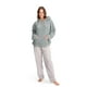 thumbnail image 1 of Pijama largo sherpa Gris Talla XL, 1 of 3