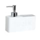 thumbnail image 2 of Dispensador De Jabón Líquido Y Soporte De Esponja Fregadero De Cocina De Resina Tidy White, 2 of 5
