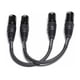 thumbnail image 3 of Cable de micrófono, adaptador XLR macho a macho, XLR de 3 pines y 15 cm, paquete de 2, 3 of 5