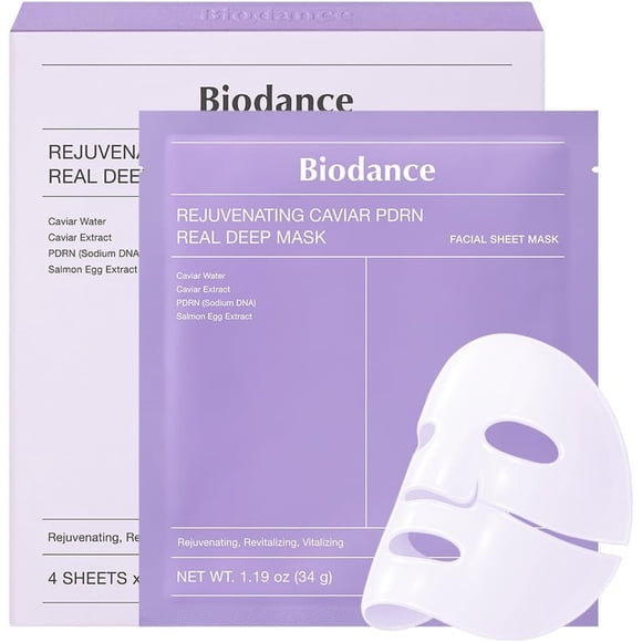 Mascarilla Facial Biodance Caviar PDRN Rejuvenecedora 34g