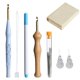 thumbnail image 1 of 7 Uds. Kits De Bordado Con Aguja Perforadora, Herramientas Con Mango De Madera Style02, 1 of 5