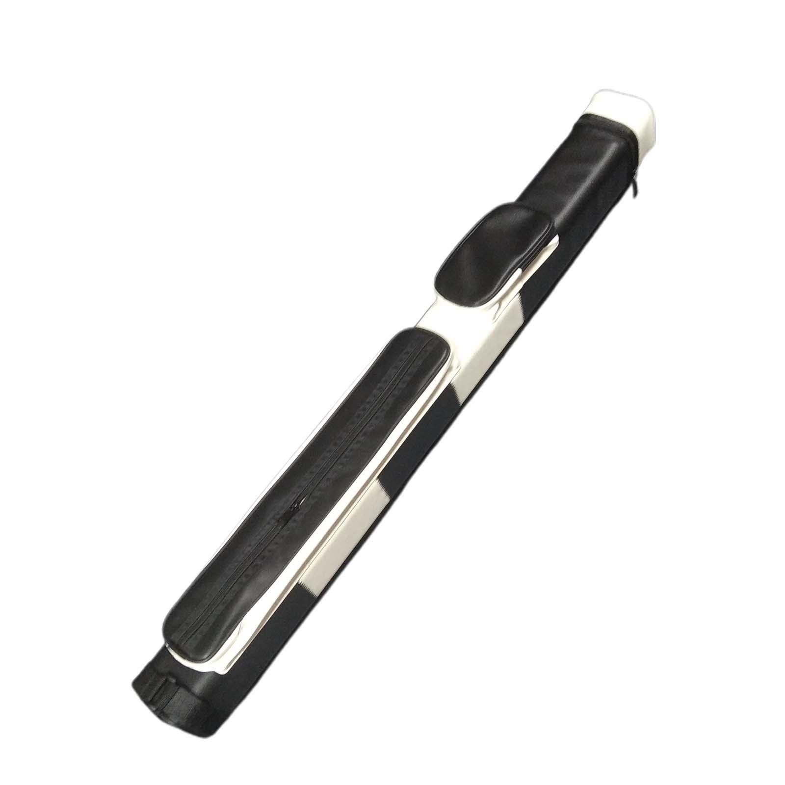 Magideal - Estuche Para Taco De Billar, Estuche De Transporte Para Palos De Billar, Caja Organizadora De Almacenamiento Con Bolsillo Externo, Bolsa De Cuero Para