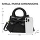 thumbnail image 3 of Bandolera Small De Piel Vegana Con Nudo En Lazo Color Negro, 3 of 3