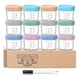 thumbnail image 1 of 12pcs Vaso Bebe Contenedores De Vidrio +1pc Rotulador, 1 of 8