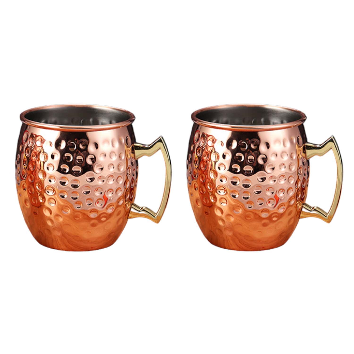Crusec - Pack 2 Tazas De Cobre Para Bebidas De Moscow Mule 500ml