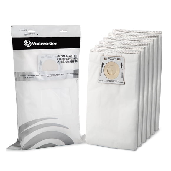 Vacmaster 521355 Paquete de 6 Bolsas de Vacío HEPA