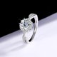 thumbnail image 4 of Moissanite Anillos de Boda para Mujer 1 Uds Corte Redondo Color D VVS1 Anillos de Diamante Verde/rojo/rosa Plata Esterlina S925 Anillos de Compromiso Moissanite con Certificado, 4 of 9