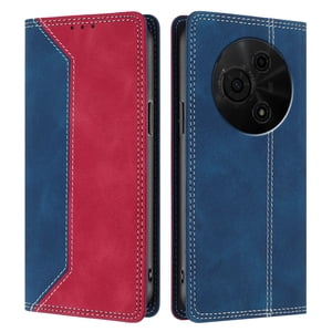 Funda Foxdock Para Tcl 60 Nxtpaper 4G De Cuero Premium Bicolor Con Ranuras Rfid, Carcasa Tipo Billetera Antigolpes Y Soporte Plegable