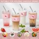 thumbnail image 5 of Vaso de vidrio AiHeart Inicial 590 ml Rosa con monograma, 5 of 7