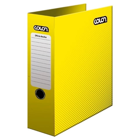 Colón - Archivador Oficio Ancho Colores Amarillo –