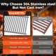 thumbnail image 4 of Rejillas de Parrilla QuliMetal 47 cm para Weber Genesis 2 E‑410/415, 4 of 6