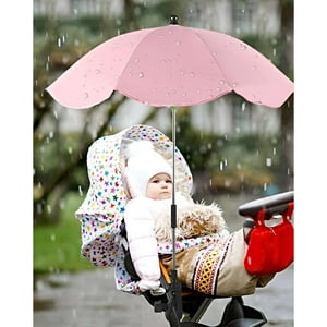 Bebesuni - Sombrilla Para Cochecito De Bebé Rosa