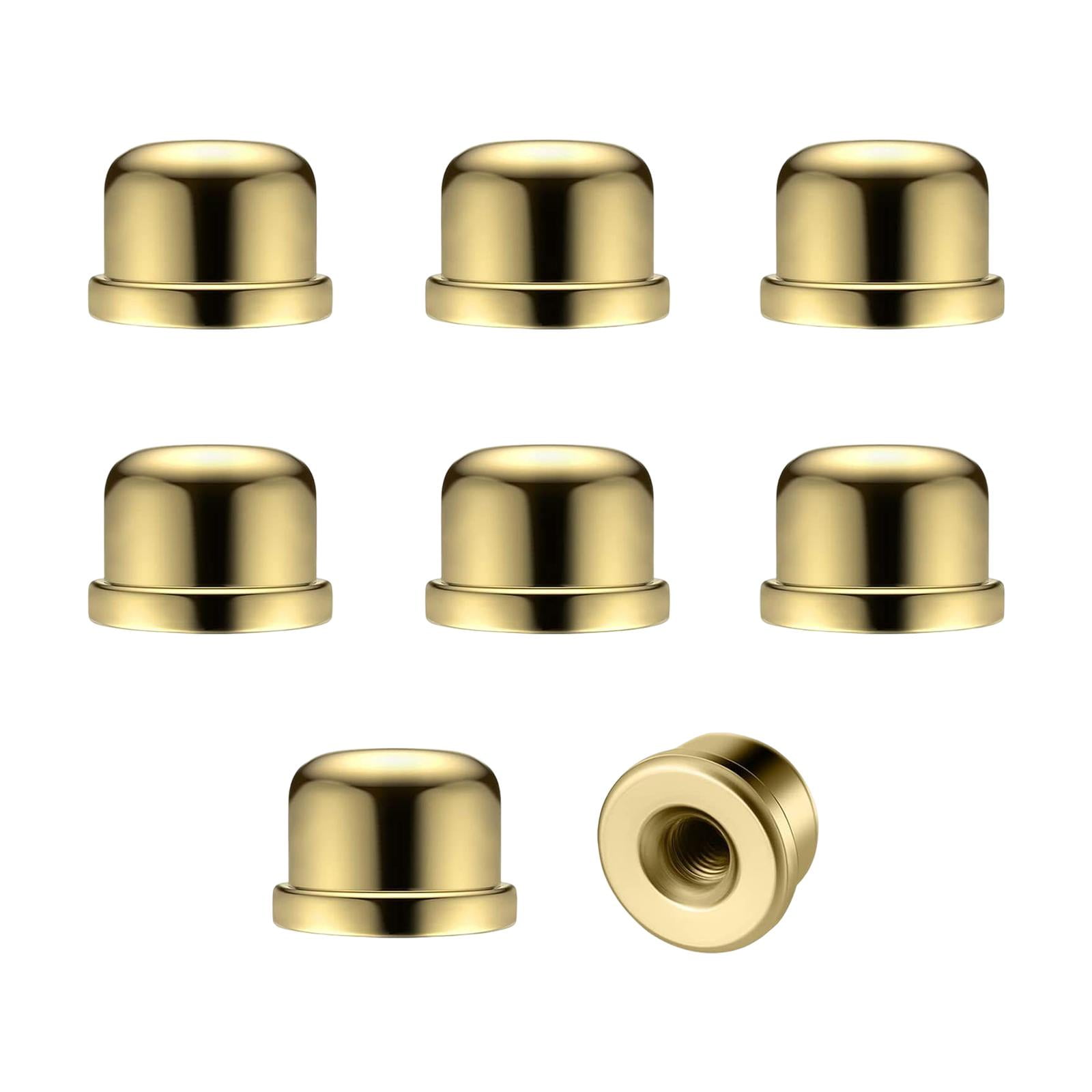 Ioensy - 8x Terminales De Lámpara De Metal Tapas Roscadas De Tapas Para Soporte De Pantalla De Lámpara Arpa Áurea