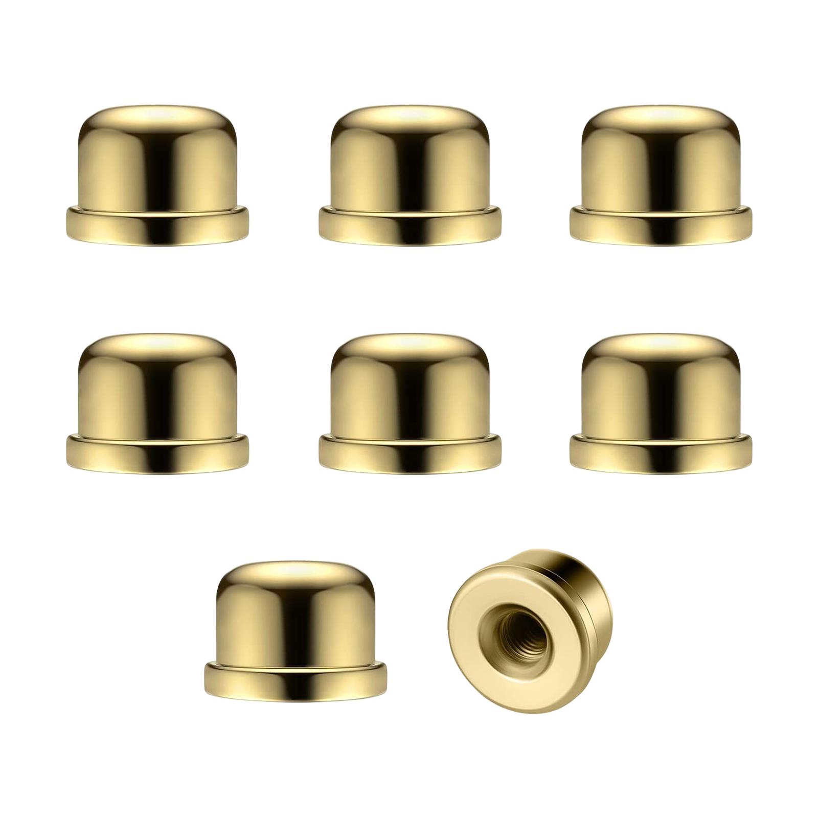 Ioensy - 8X Terminales De Lámpara De Metal Tapas Roscadas De Tapas Para Soporte De Pantalla De Lámpara Arpa Áurea