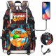 thumbnail image 1 of Stumble Guys Backpack USB Charging Computer SchoolBag Business Bag Waterproof Rucksack College Daypack Mochilas, 1 of 3