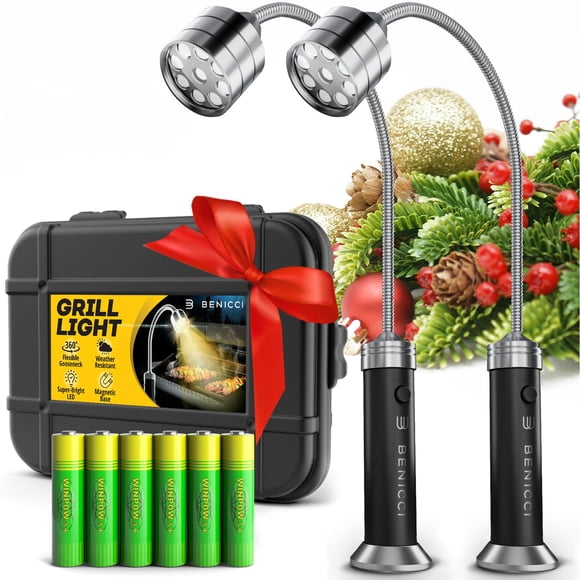 Set de 2 Luces LED para Parrilla Benicci con Base Magnética