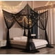 thumbnail image 4 of Dosel de cama Mengersi para cama doble king size, red negra, 4 of 8