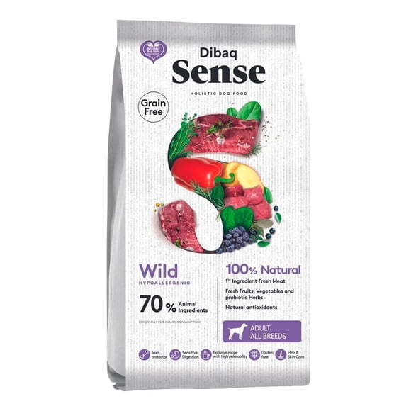 Sense Libre de Granos Jabalí & Ciervo 2 kg – Alimento Hipoalergénico para Perros Adultos