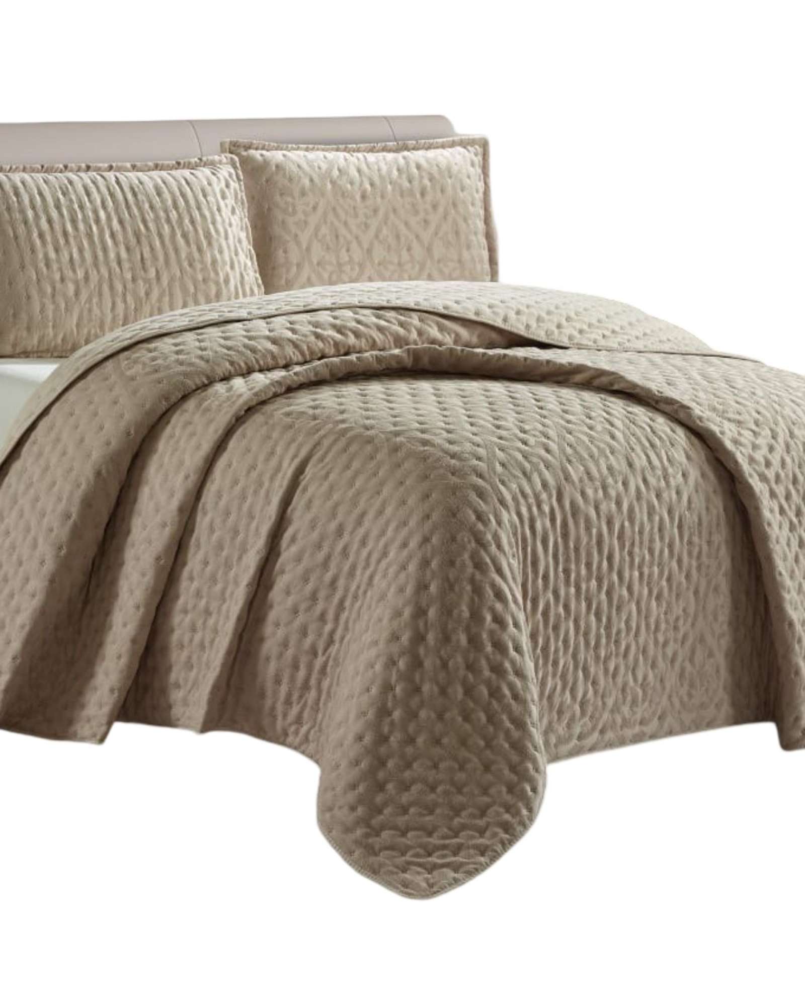 Tengfei - Cubrecama King De Lujo Extra Suave Con Relieves De Tufting