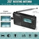 thumbnail image 1 of ZHIWHIS Radio Bluetooth Portátil, Radios FM AM de onda corta con Tempo, 1 of 2