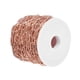 thumbnail image 1 of Paperclip Cadenas Enlace 10M Rollo Para Hacer Joyas Collar Oro Rosa, 1 of 3