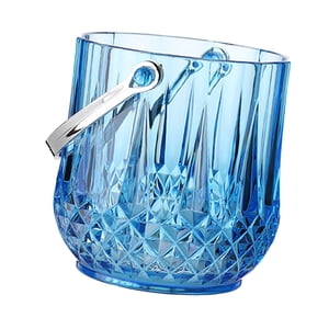 Bothyi - Tina De Enfriamiento De Bebidas Para Botellas De Champán Hotel Congelador Cocktail Bar Party Blue Round