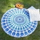 thumbnail image 2 of RAJRANG Tapiz Mandala Degradado de 48 Pulgadas Redondo, Mantel de Algodón Puro, Decoración Hippie Psicodélica Bohemia India - Azul Cielo, 2 of 6