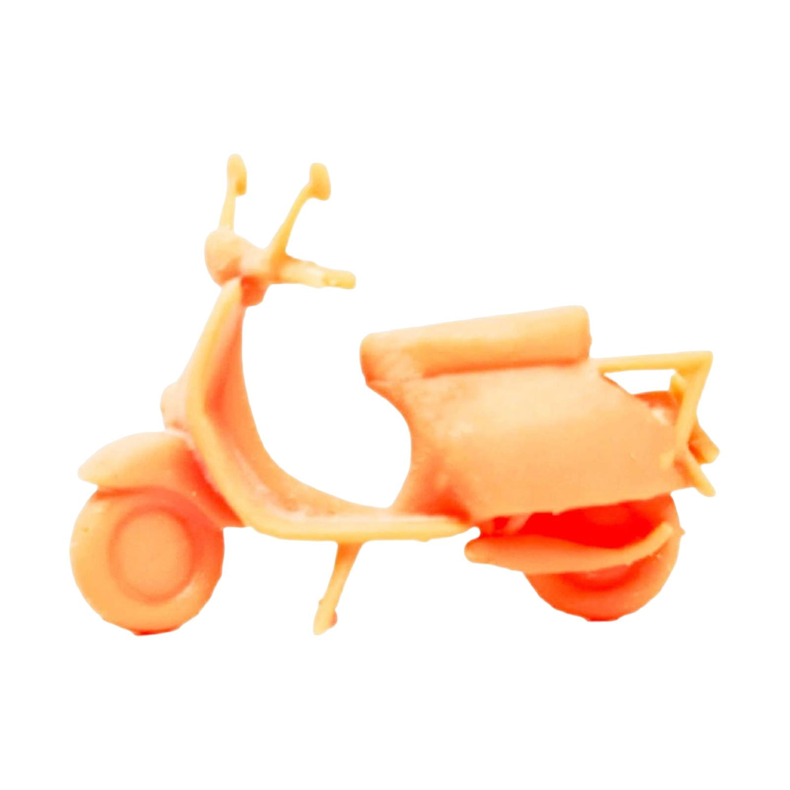 Bothyi - Decoración De Modelo De Resina Con Diseño Arquitectónico De Trenes De Motocicleta Sin Pintar, 1/64