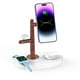 thumbnail image 1 of Soporte de carga inalámbrico para iPhone 15 Pro Max, 20W Fast Charging Pad para Samsung Galaxy S23 Ultra, 3 en 1 estación de carga para Apple Watch AirPods-Blanco, 1 of 7
