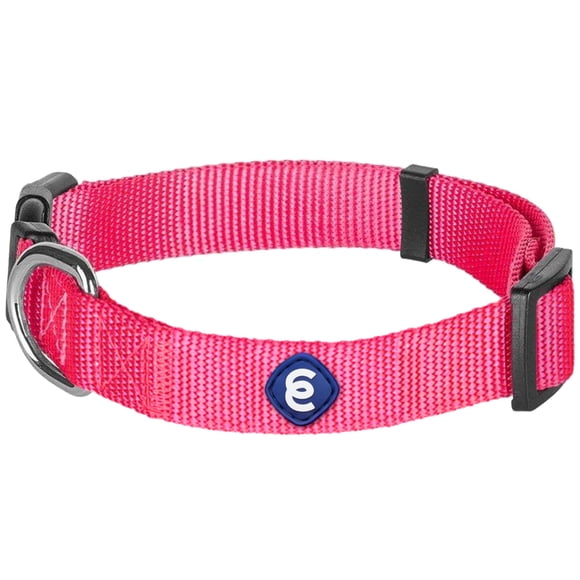 Collar para perros Blueberry Pet Essentials de nailon rosa para perros grandes