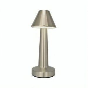 Genérico - Lampara De Mesa Touch Led Recargable Usb Plateada