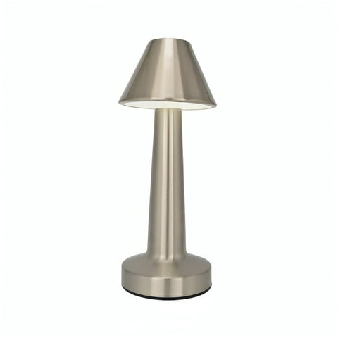 Genérico - Lampara De Mesa Touch Led Recargable Usb Plateada