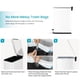 thumbnail image 4 of Bote de basura Home Zone Living, delgado, 30 litros, con tapa de cierre suave, color blanco, 4 of 7