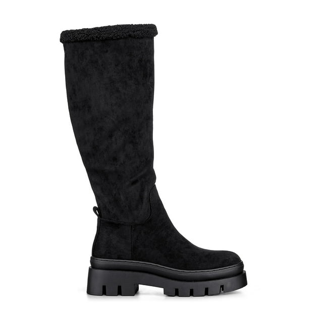 Botas Largas Mujer Casual Moda Gamuza Plataforma Weide HX511