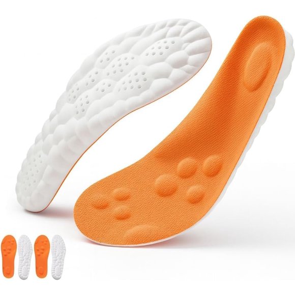 Plantillas Footstr 4D Cloud para niños y jóvenes con soporte de arco, 2 pares
