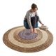 thumbnail image 2 of Alfombra Redonda Mandala Artesanal Textura Rústica ALJ, 2 of 3