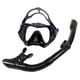 thumbnail image 3 of Máscara Snorkel Set Máscara De Buceo Gafas De Natación Buceador Entrenamiento Buceo Negro Azul, 3 of 5